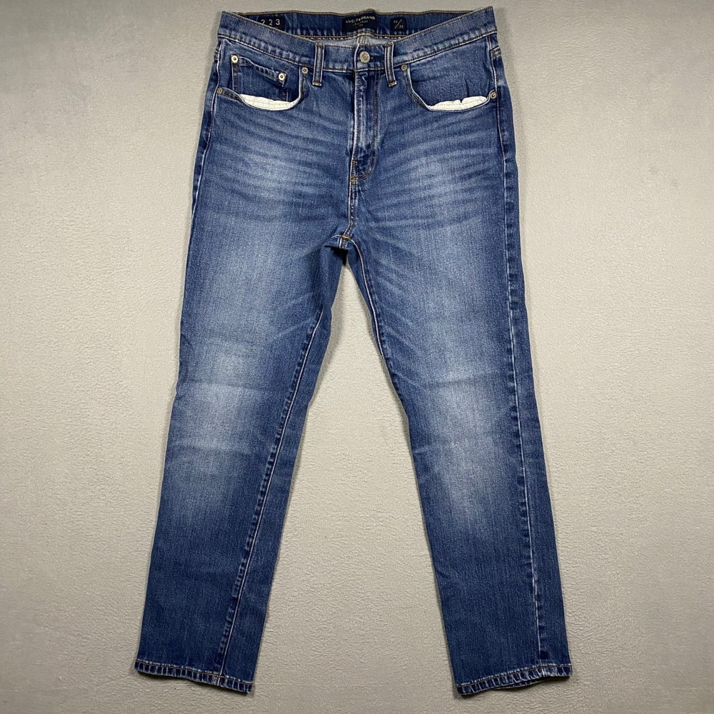 Lucky Brand 223 Straight Jeans Mens 33x30 Blue Medium Wash Denim 7MD10526